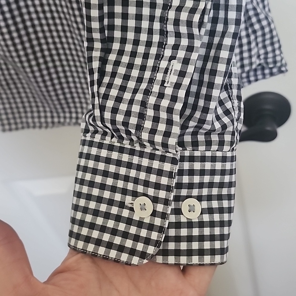Original Penguin Heritage Slim Fit Shirt Neck Size 16 34/35 - Picture 5 of 9